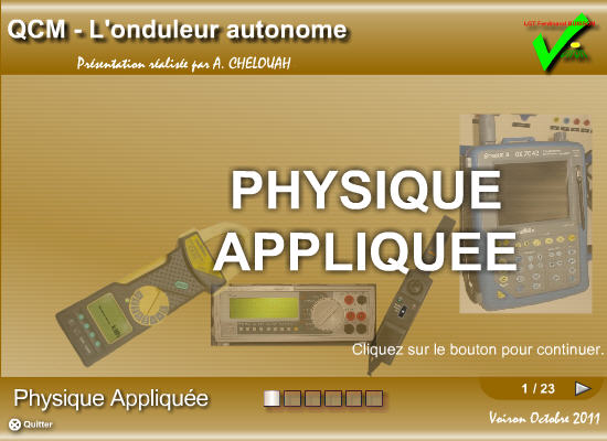 QCM sommatif sur les onduleurs